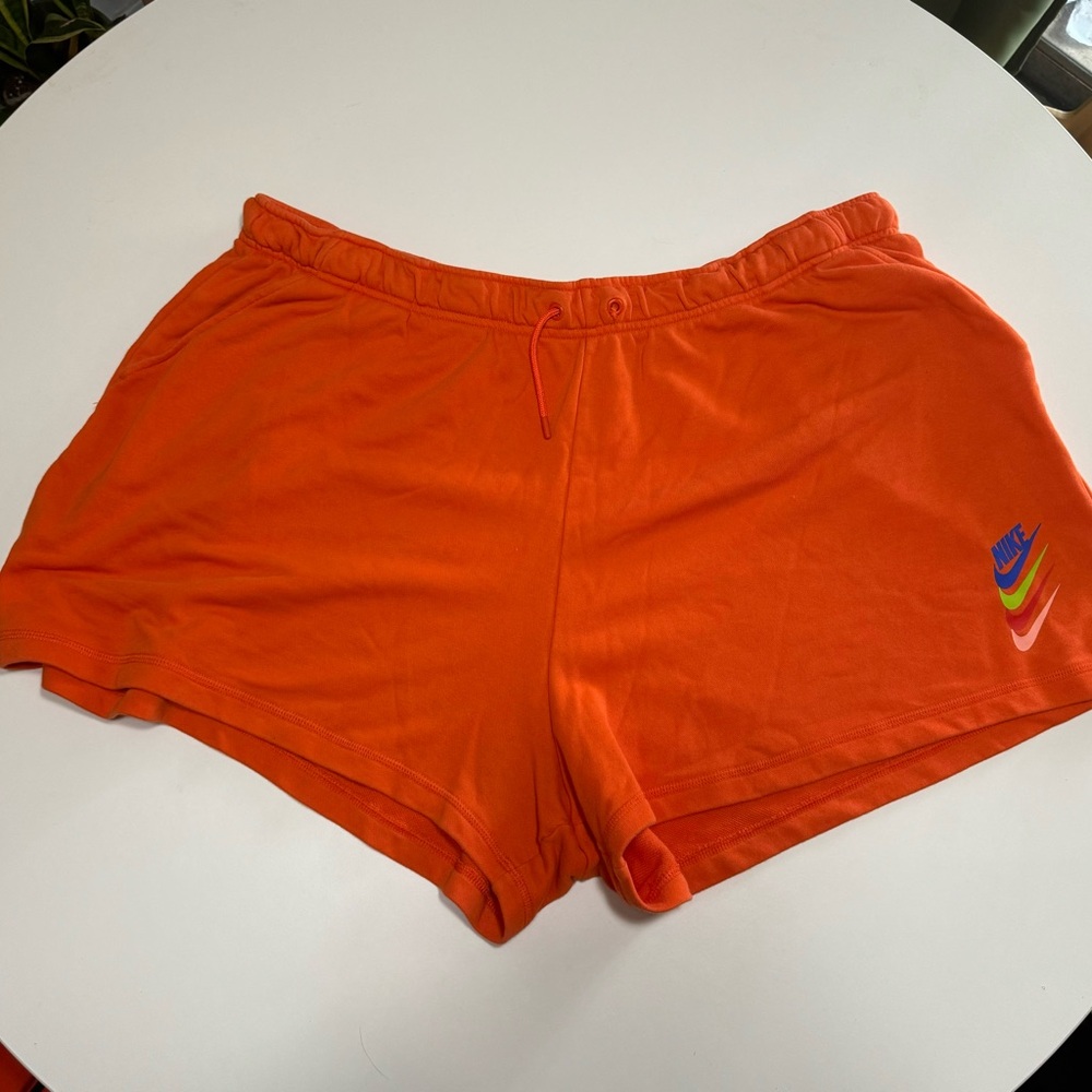 Nike Orange Sweat Shorts